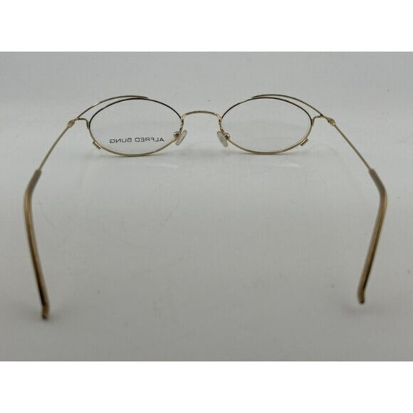 ALFRED SUNG - 4319 CAMOMILE VK 135mm Gold Oval Eyeglass Frames - Picture 3 of 6